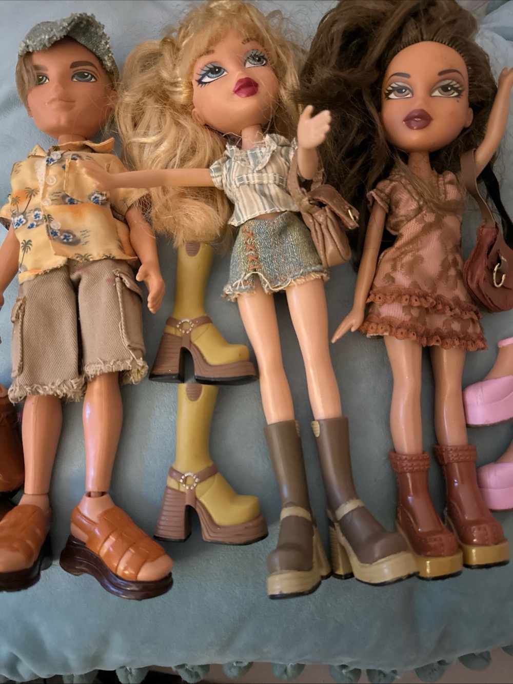 Lot of 3 Bratz Dolls(The Girls are 2001,Boy 2002)